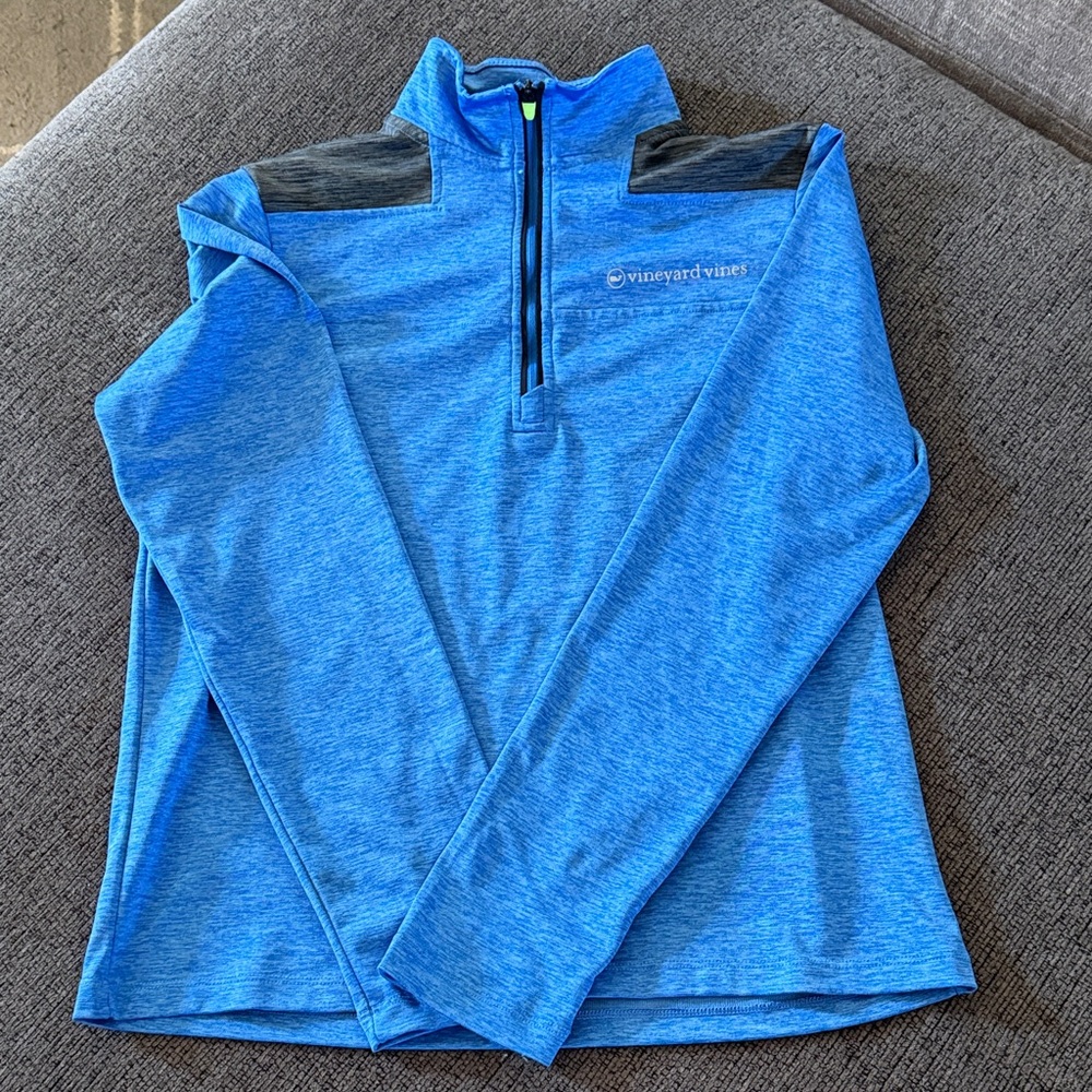 Vineyard Vines Heathered Blue Pullover